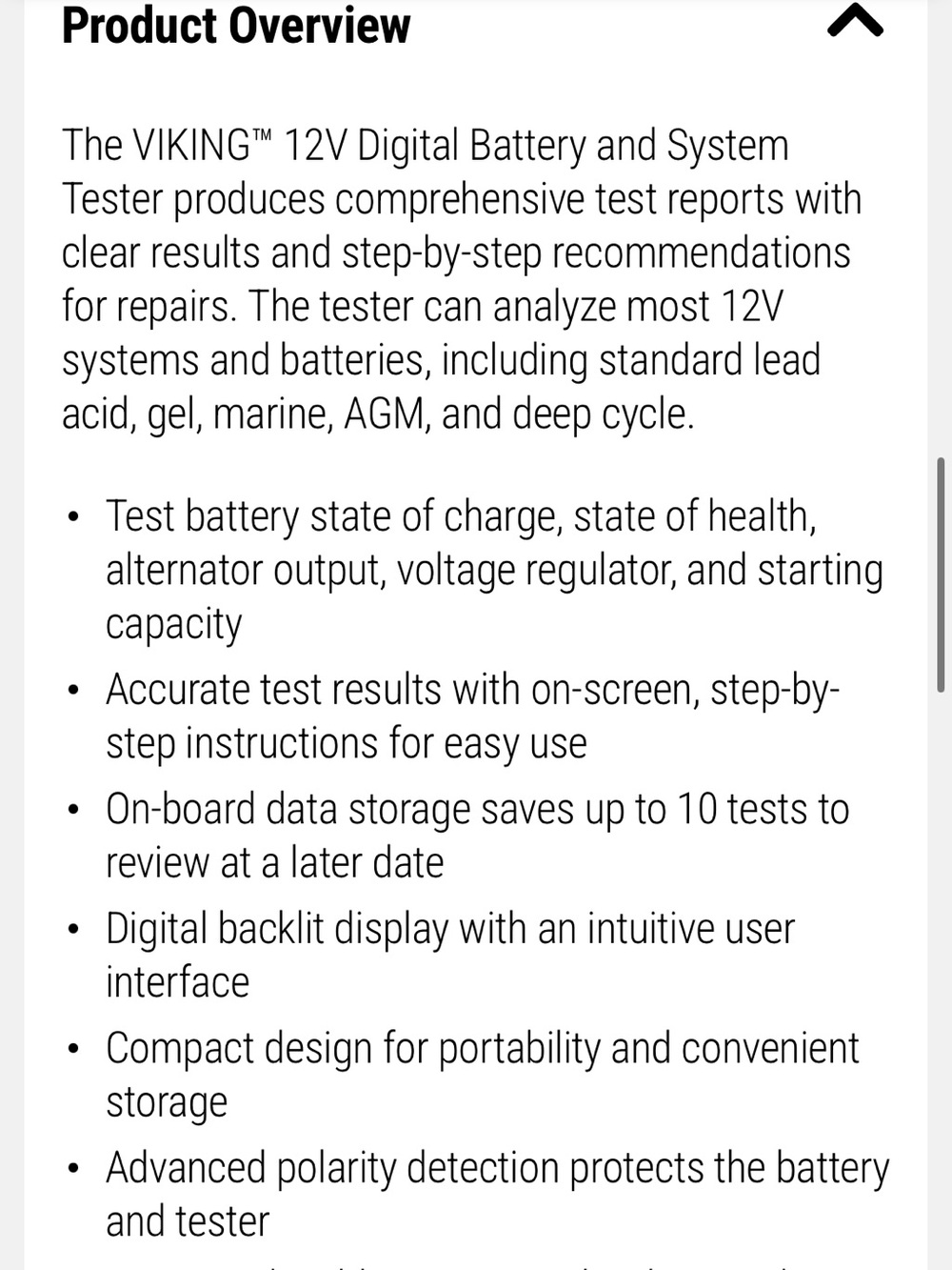 VIKING Battery System Analyzer - Picture 6 of 8